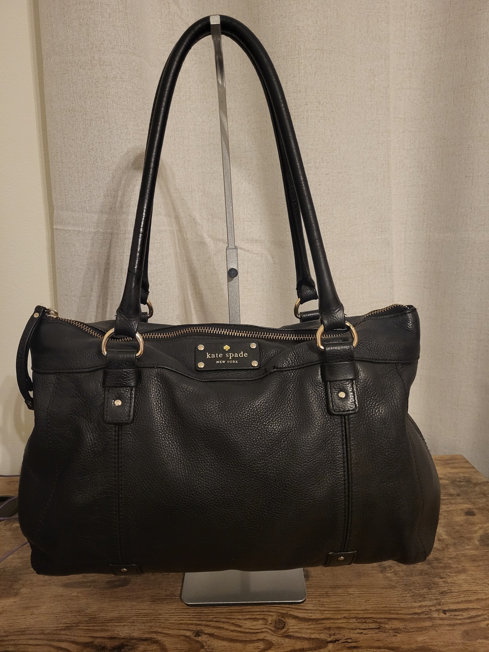 kate spade Black Leather Shoulder Bag